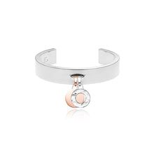 Luna Small Hammered Circle Charm (Silver)