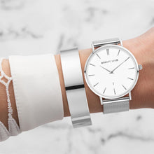 Chunky Cuff Bangle (Silver)