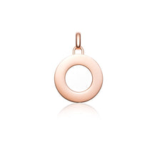 Luna Large Circle Charm (Rose Gold)