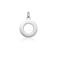 Luna Large Circle Charm (Silver)