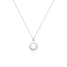 Luna Large Circle Charm (Silver)