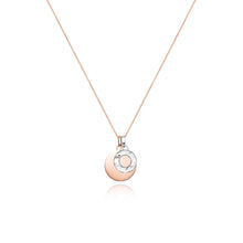 Luna Small Hammered Circle Charm (Silver)