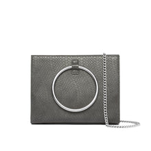Moda Top Handle Bag (Charcoal Grey/Silver)