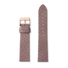Mauve Pink Gator Leather 40 Strap (Rose Gold)