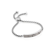 Marble Luxe Chain Bracelet (Silver/Grey)