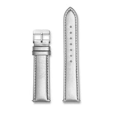 Metallic Silver Leather 40 Strap (Silver)
