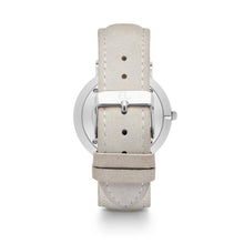 Little Luxe Mist Grey Leather Kensington 40 (Silver)