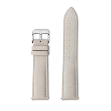 Grey Leather 40 Strap (Silver)
