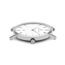 Navy Leather Kensington 40 (Silver/White)
