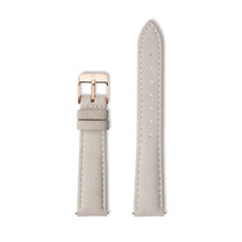 Grey Leather 34 Strap (Rose Gold)