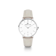 Mist Grey Leather Silver Kensington 34 (Silver/White)