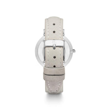Mist Grey Leather Silver Kensington 34 (Silver/White)