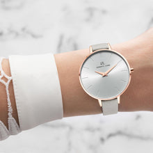 Grey Leather Minimale 38 (Rose/White)