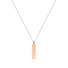 Large Hammered Lineare Pendant (Rose)