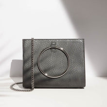 Moda Top Handle Bag (Charcoal Grey/Silver)