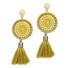 BO Pompons Tania Jaune Moutarde