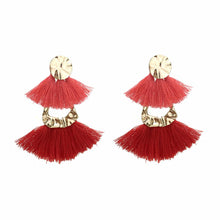 BO Pompons Zarah Rouge et Corail