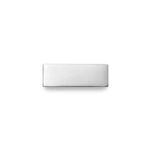 Silver 40mm Leather Engraving Bar