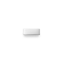 Silver 38mm Leather Engraving Bar