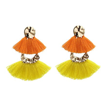 BO Pompons Zarah Orange et Jaune