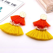 BO Pompons Zarah Orange et Jaune