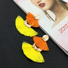 BO Pompons Zarah Orange et Jaune