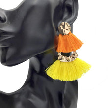 BO Pompons Zarah Orange et Jaune